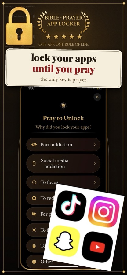 Abbey — lock your apps until you pray